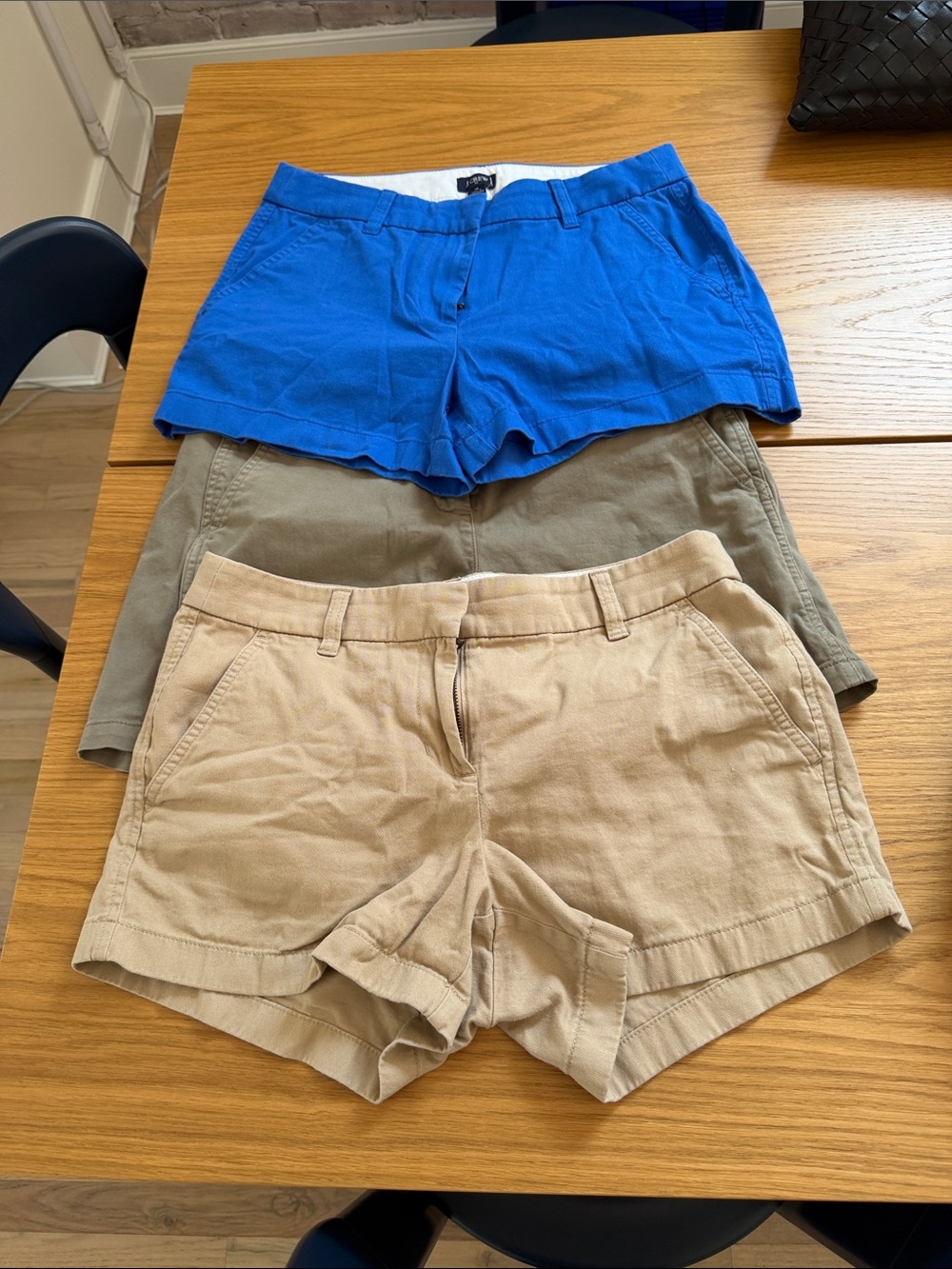 Three pairs J Crew  Shorts